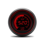 52mm 7-in-1 Car Gauge Set with Tachometer, Boost, Vacuum, Water Temp, Oil Temp, Oil Pr close-up view
