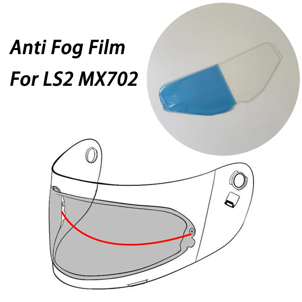 Helmet Visor Film Anti Fog Fit for LS2 MX702 Lens Anti Fog Film Motorcycle Helmet Accessories