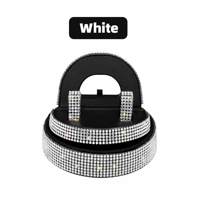 Rhinestone Car Phone Holder Universal Air Vent Mobile Phone Stand Mount Auto Interior, close-up view