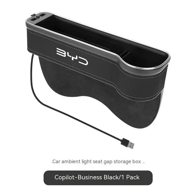 Car Sewable Chair Storage Box For BYD Atto 3 YUAN PLUS Decoration Act Seal Tang F3 E6 close-up view