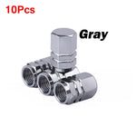 Aluminum Alloy Tire Valve Caps | 5 or 10 Pack Waterproof Dustproof Stem Covers close-up view