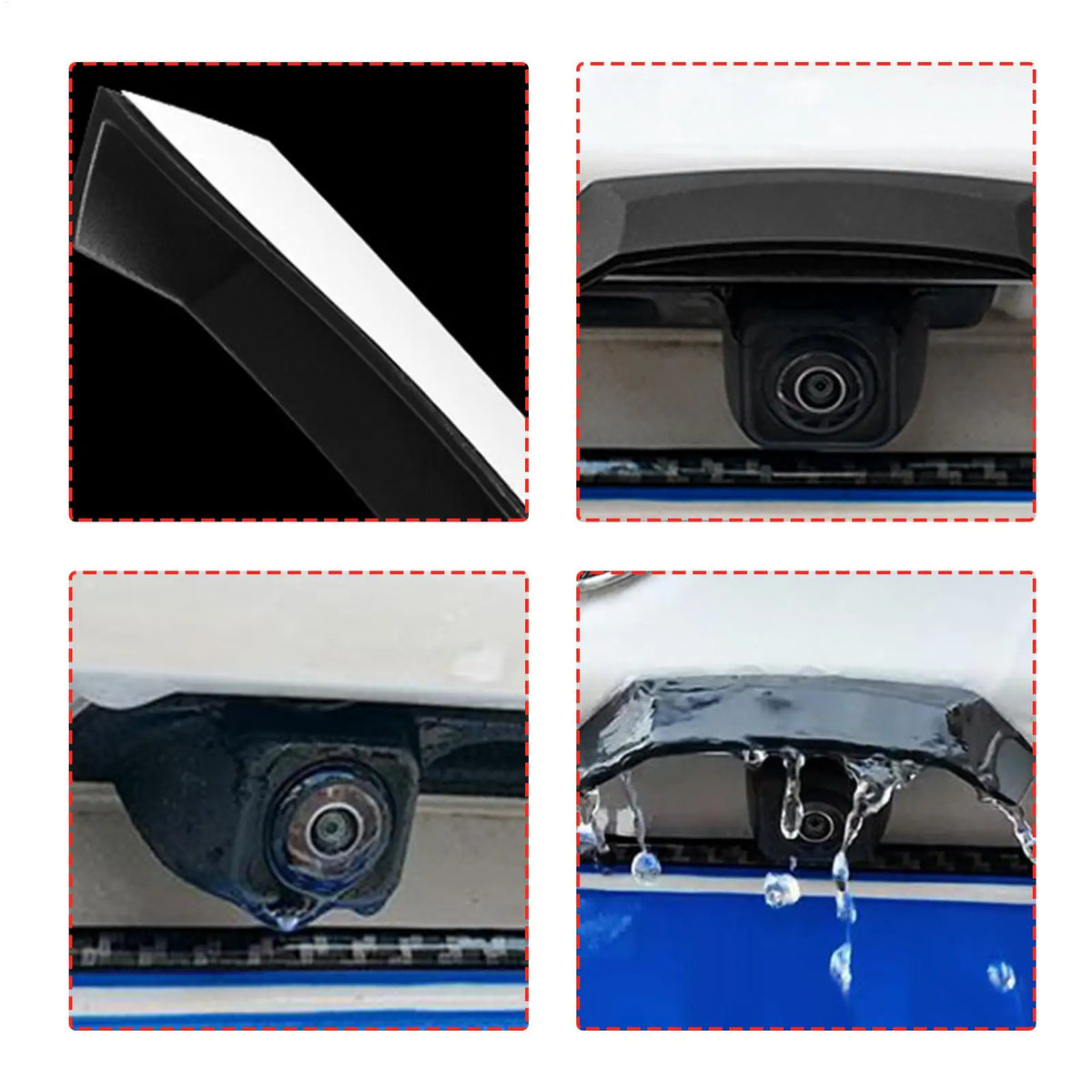 Car Rear Camera Rain Cover Backup Reverse Protective Accessories Windproof Reverse Camera Shield for Truck SUV Van Sedan
