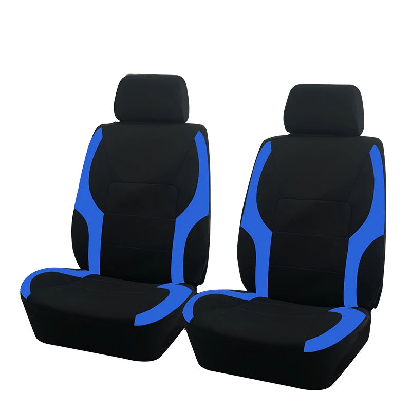 AUTO PLUS Sports Universal Polyester Car Seat Cover Set Fit Most Car Plain Fabric B additional angle