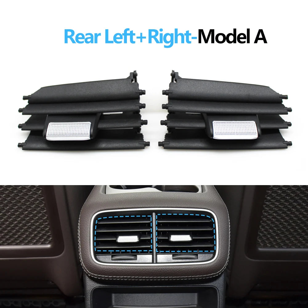 Car Rear Console Air Vent Outlet Grille AC Tab Clip Repair Kit Outer Frame For Benz  GLS GLE W167 350 400 450 500 580 2020-2025