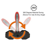 Car Ratchet Brake Piston Caliper Spreader Brake Caliper Press Tool Separator Pad (Red)