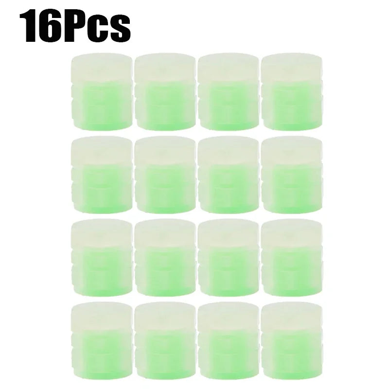 Luminous Valve Caps Fluorescent Night Car Tire Valve Caps Motorcycle Bike Glowing D additional angle