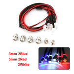 RC LED Light Kit Headlamps for 1/10 1/8 1/12 RC Car Truck Crawler Drift Car Headlight lifestyle view