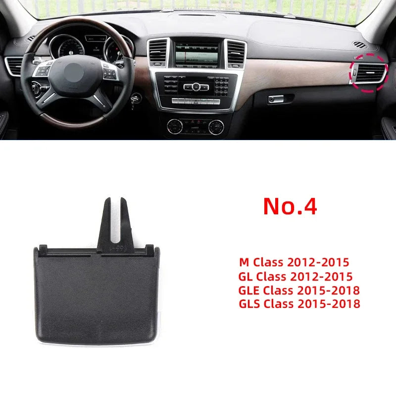 Car Front Rear AC Air Vent Outlet Tab Clip Repair Kit For Mercedes Benz W166 W292 ML350 GL450 M ML GLE GLS
