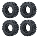 1.0 Inch Soft Rubber RC Crawler Tires 4Pcs for TRX-4M Axial SCX24 additional angle
