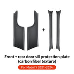 YZ for Tesla Model 3/Y Highland Juniper 2021-2025 Rear Door Sill Protection Strip detail view