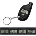 LCD Digital Tire Pressure Gauge | Air Pressure Tester with Safety Alarm for Cars and M close-up view