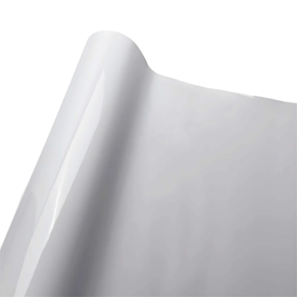 Bright White Vinyl Wrap Self-adhesive Auto Motorcycle Body Wrap Sticker Glossy White alternate view