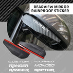 2PCS Car Rearview Mirror Rain Eyebrow | Carbon Fiber Rain Shield Cover