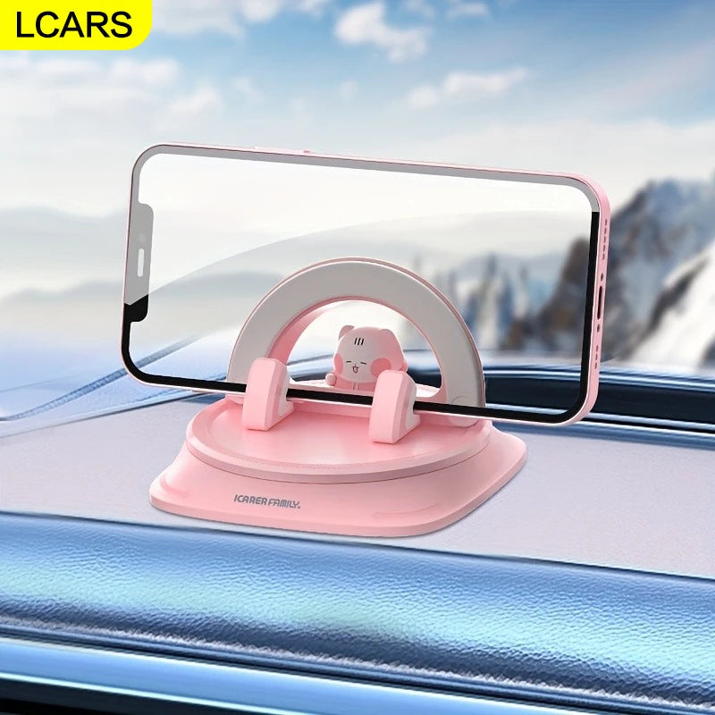 Lcars Car Phone Holder, New Creative Cute Doll Phone Navigation Stand, Dedicated Car Dashboard Phone Organizer