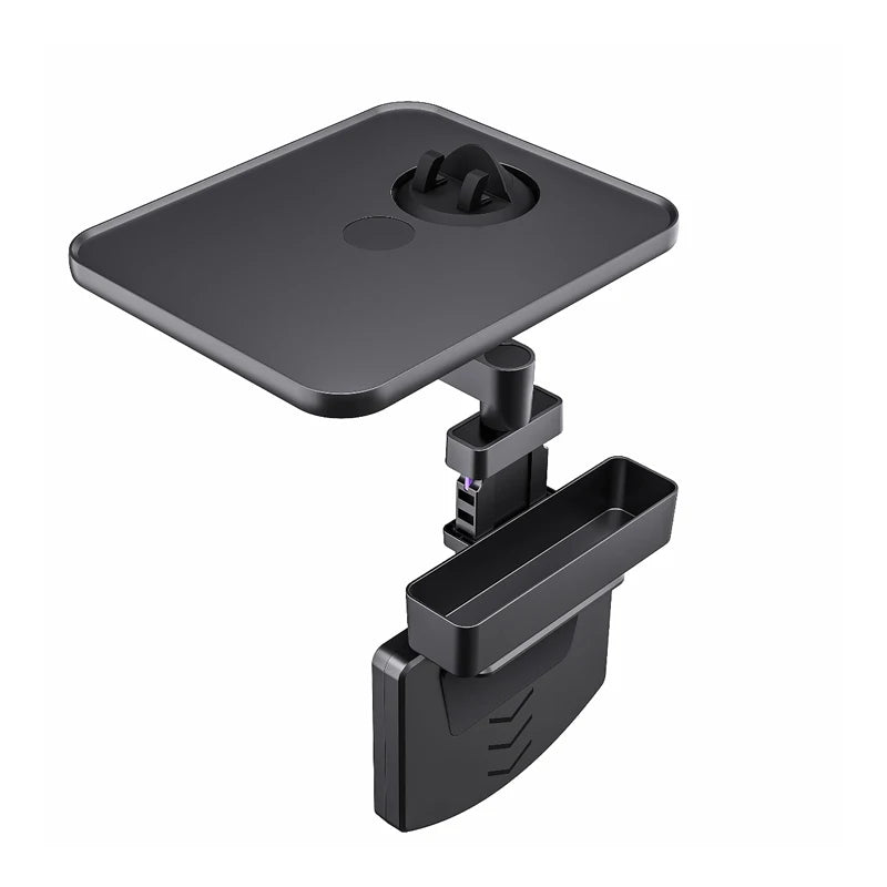 New Adjustable Car Seat Gap Mount Table Firm Stable Clamp Design 360 Rotation Heigh additional angle