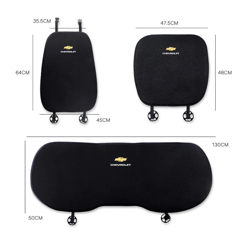 Car Seat Cushion Cover Breathable Flax Fabric Soft Pad | For Chevrolet Models additional angle