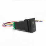 Blue LED Light Car Front Camera Switch Push Button with Wire for Toyota detail view