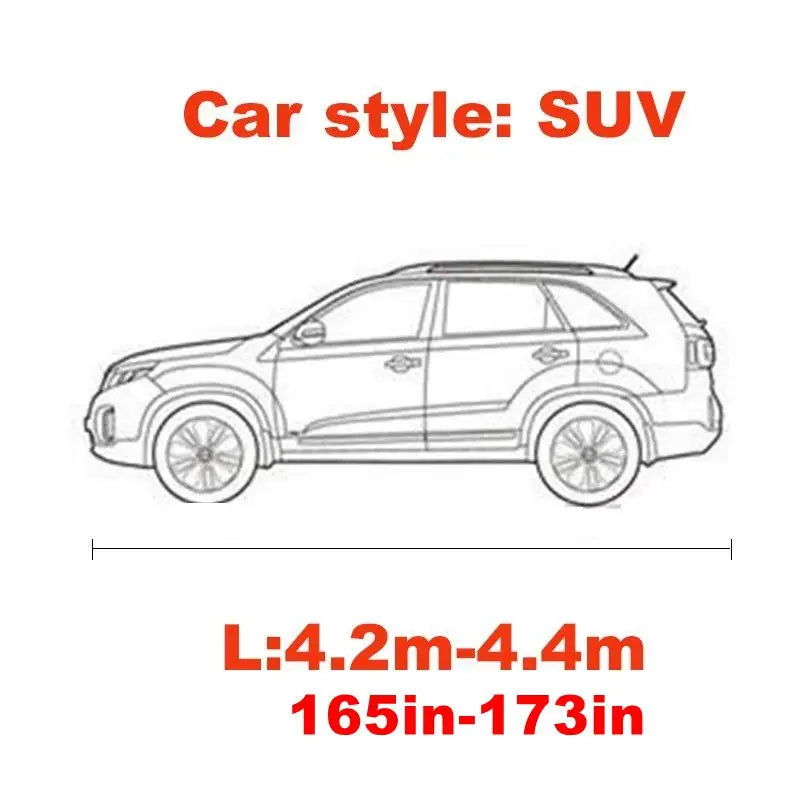 Universal Stretch Car Cover | Sunproof Windproof Dustproof Scratch Resistant UV Protec close-up view