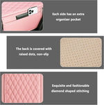 Upgraded Microfiber Leather Car Center Console Armrest Cover Cushion | with 2 Storage Bags | Universal for Most Cars