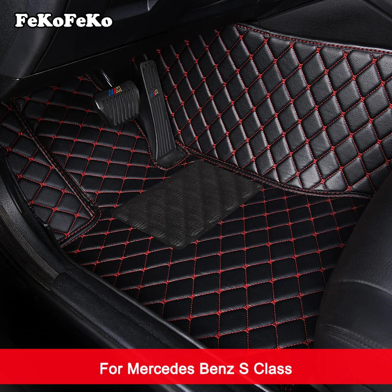 Custom Car Floor Mats For Mercedes Benz S Class W221 W222 W223 S300 S350 S400 S450 S500 Auto Carpets