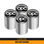 4Pcs Metal Car Wheel Tire Valve Caps | Dustproof Cover for Opel Models lifestyle view