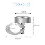 Motorcycle Handlebar Clock | Aluminum Refit Night Vision Waterproof Quartz Watch additional angle