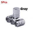Aluminum Alloy Tire Valve Caps | 5 or 10 Pack Waterproof Dustproof Stem Covers additional angle