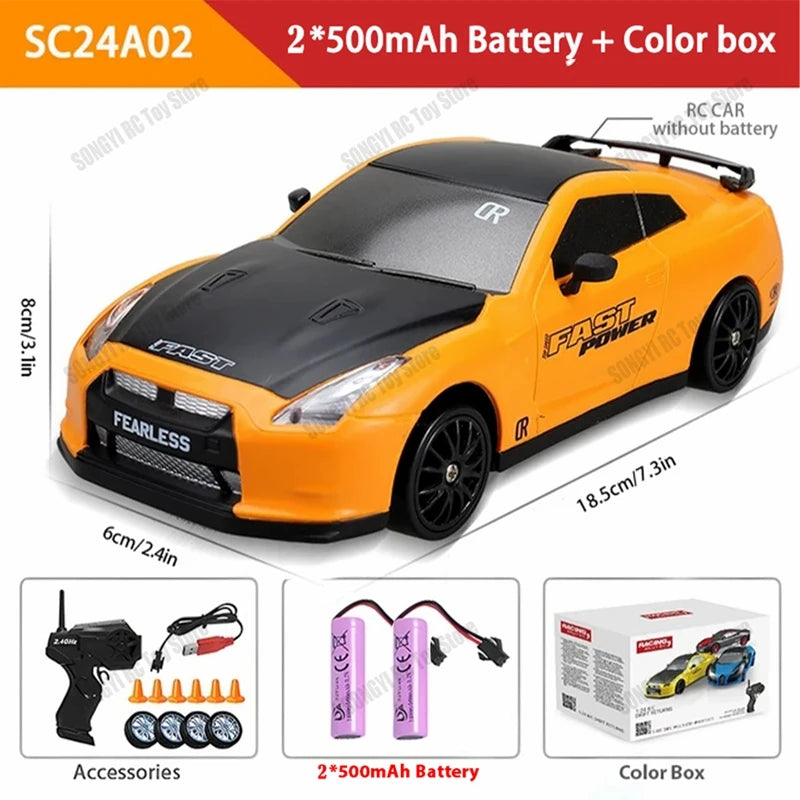 2026 New, Limited Edition Rc Drift GT3 RS 911 mi SU7 1:24 Drift Racing Car, Racing Kid close-up view