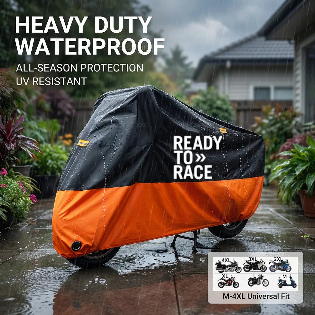 For KTM Ready to Race Adv Duke 390 690 790 890 1190 Rc Motorcycle Cover Thick 210D Waterproof Outdoo
