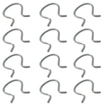12Pcs/set Car Interior Door Window Crank Clip Metal Retainer Roll Up Retaining Winder alternate view