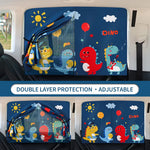 1Pcs Car Cartoon Cute Spaceman Magnet Side Window Sunshades Windshield Sunshade Rear Sid detail view