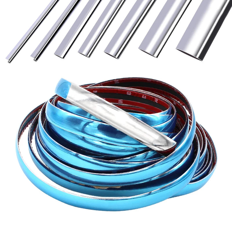 Exterior Car Chrome Body Strip Bumper Auto Door Protector Moulding Styling Trim car Lamp Sticker win