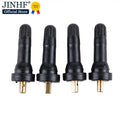 Tire Pressure Sensor Valve 4-Pack | Straight Rubber Nipple for TPMS Tubeless Disc
