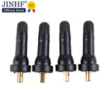 Tire Pressure Sensor Valve 4-Pack | Straight Rubber Nipple for TPMS Tubeless Disc