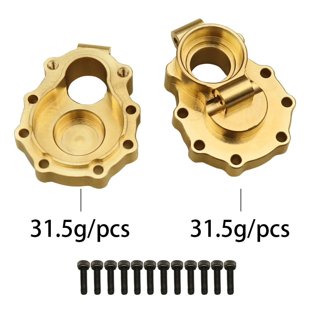 1/10 Brass Counter Weight Set for TRX4 TRX6 Portal Axle close-up view