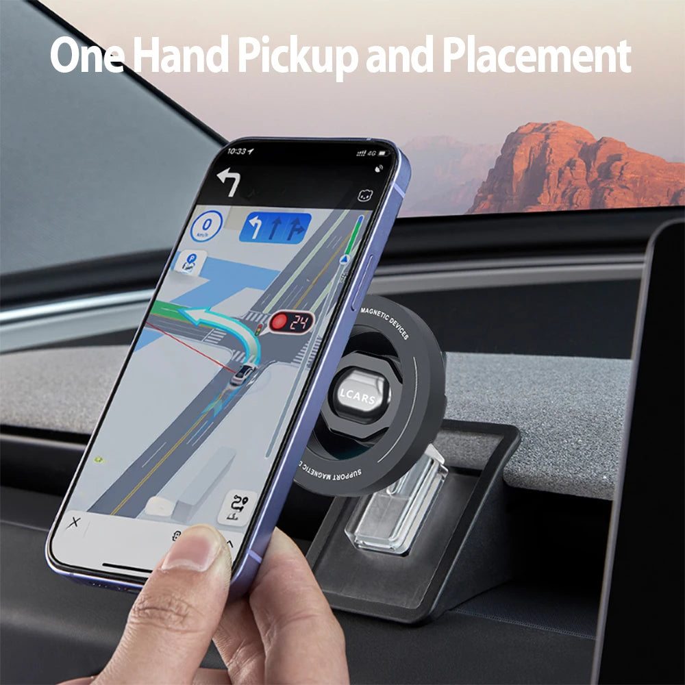Anti Vibration Magnetic Phone Car Mount | Compatible with Tesla Model Y 2025 and Mode alternate view