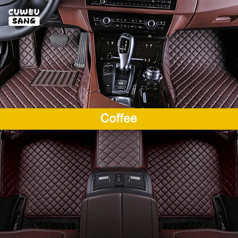 CUWEUSANG Custom Car Floor Mats For Cadillac Escalade Auto Carpets Foot Coche Accessorie