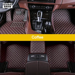CUWEUSANG Custom Car Floor Mats For Honda Jazz Fit Auto Carpets Foot Coche Accessorie