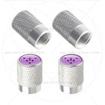 Itachi Rinnegan Sharingan Tire Valve Caps | 4pc Aluminum Anime Car Accessories additional angle