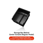 Car Storage Box for Tesla Model 3/Y Highland | Center Console Hidden Organizer detail view