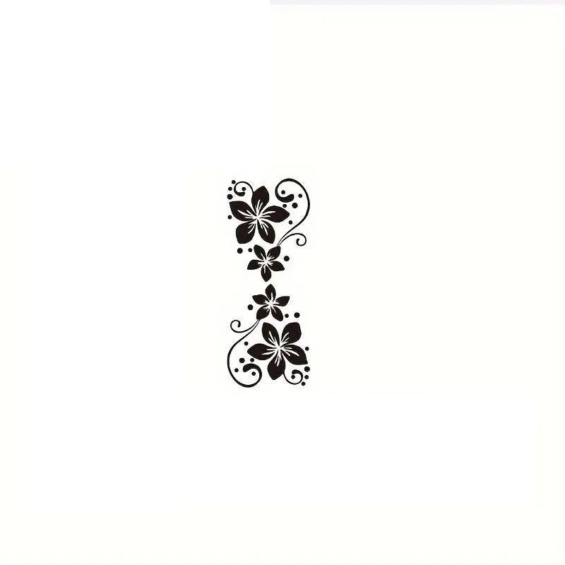 Vibrant Car Sticker Glossy Reusable Vibrant Flowers Pattern Vinyl Car Sticker Decal | lifestyle view