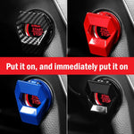 Car Engine Start Stop Switch Button Cover Decorative Auto Accessories Push Button Sticky Cover Car Interior Car-Styling