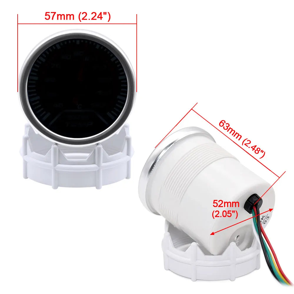 52mm Car Racing Gauge Set | Tachometer Oil Pressure Turbo Bar Water Temp EGT Voltmete lifestyle view