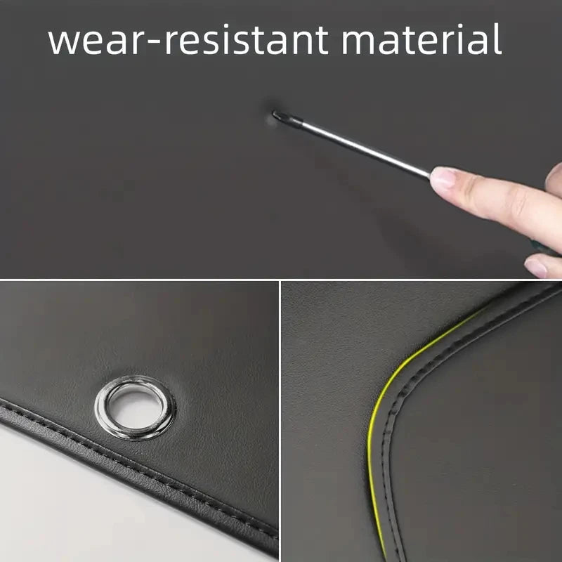 For Tesla Model Y Trunk Tailgate Guard Mat Leather Rear Trunk Door Protective Anti- additional angle