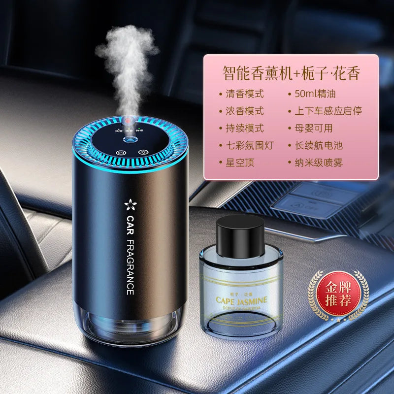 Car Smart Spray Aromatherapy Machine | Aluminum Alloy Car Mounted Aroma Diffuser additional angle