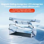 Magnetic Under Screen Storage Box | Hidden Tray for Tesla Highland Model 3 and Juniper close-up view