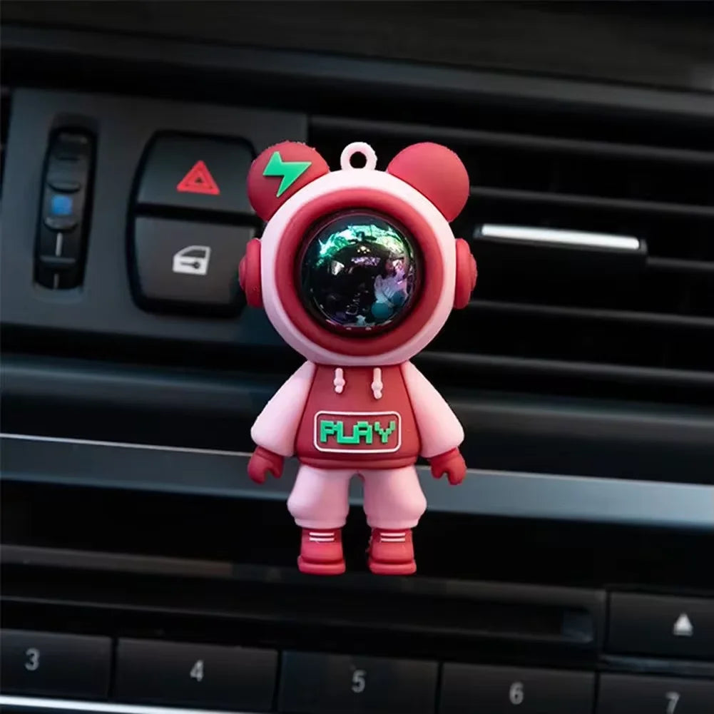 Car Air Outlet Perfume Clips Cartoon Astronaut | Air Freshener and Interior Decoratio lifestyle view