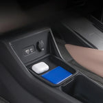 Car Central Control Storage Box For BYD Seagull Armrest Double Storage Box Silicone In close-up view