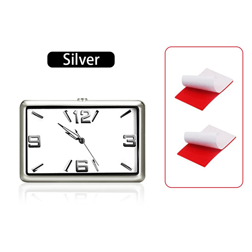 High Quality Car Clock Automobile Internal Stick-On Mini Digital Fashion Watch Auto Quartz Clock Watch Car Ornaments Accessories