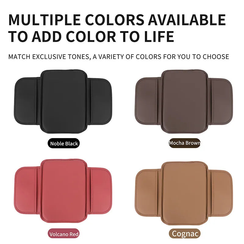 Car Arm Rest Box Expander Cushion Thicken Luxury Center Console Storage Bag Protect Cover Memory Foam Armrest Pad Accessories
